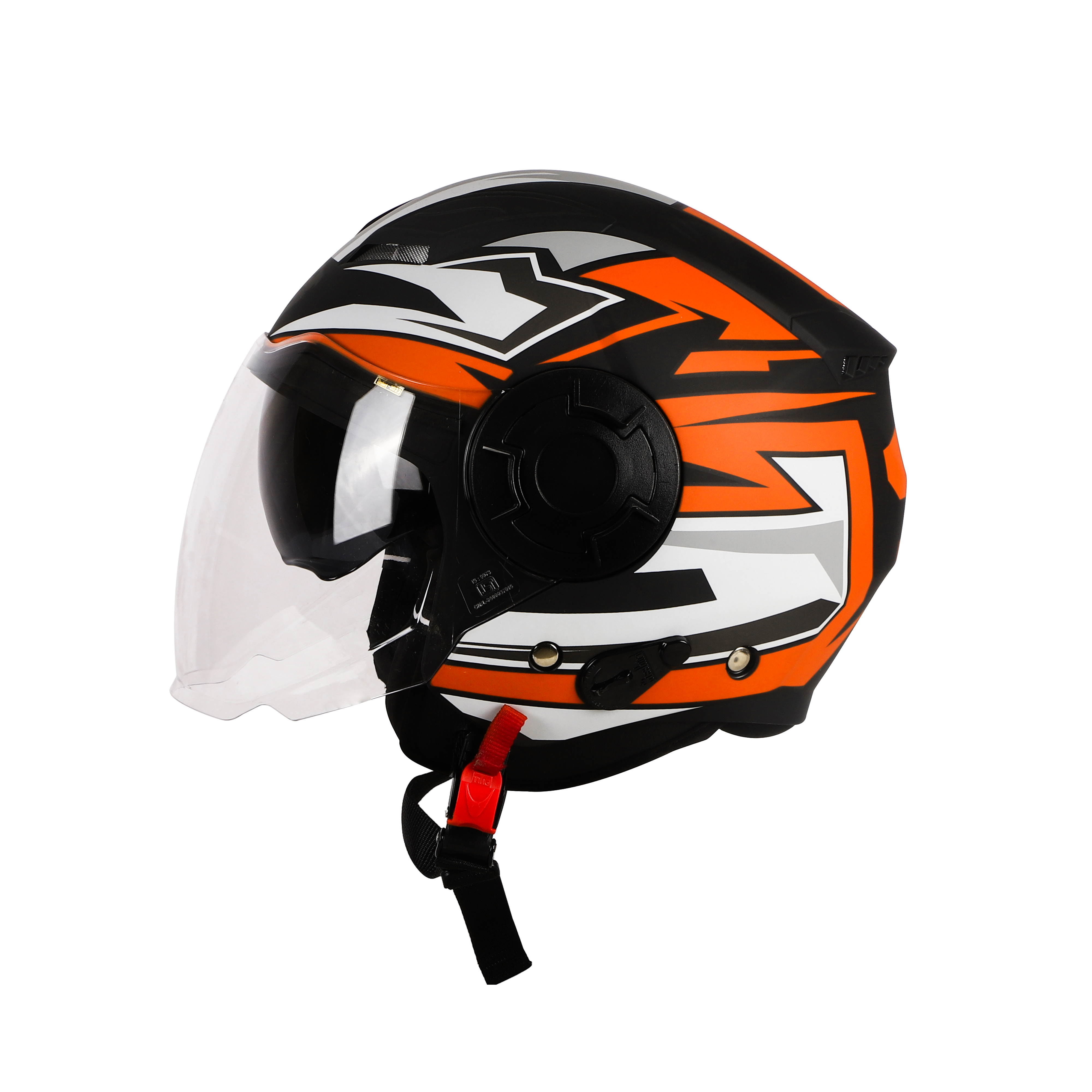 SBH-31 STRIKE GLOSSY BLACK ORANGE SMOKE SUNSHIELD